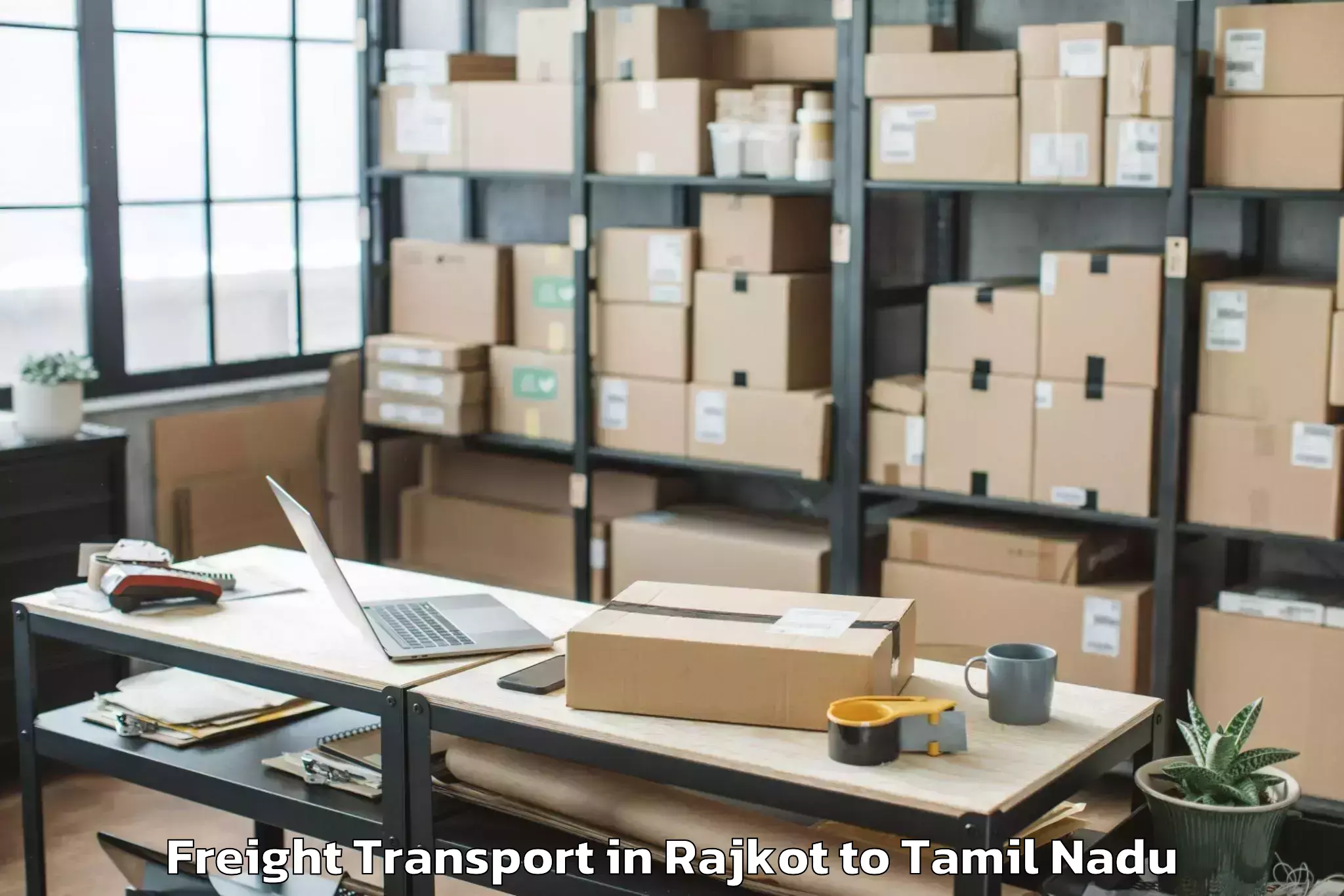 Discover Rajkot to Kiranur Freight Transport